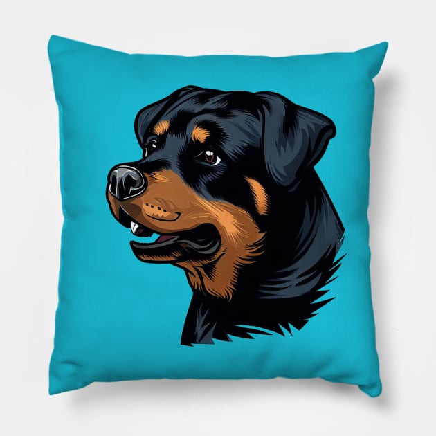 ROTTWEILER DOG Pillow by Automotive_King