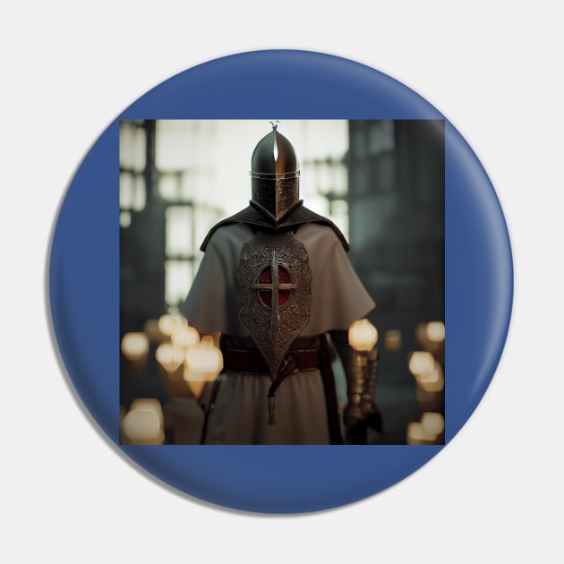 Knights Templar in The Holy Land Pin by Grassroots Green