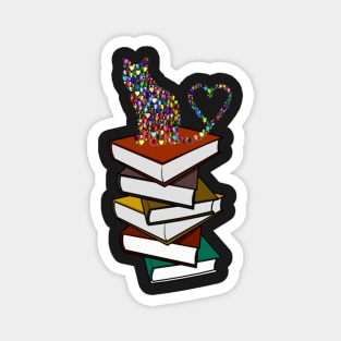 I Love Cats And Books Magnet