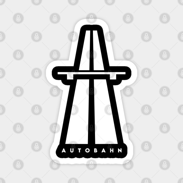 Autobahn Black Ver. Magnet by tykler