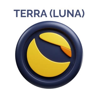 TERRA LUNA 3d front view rendering cryptocurrency T-Shirt