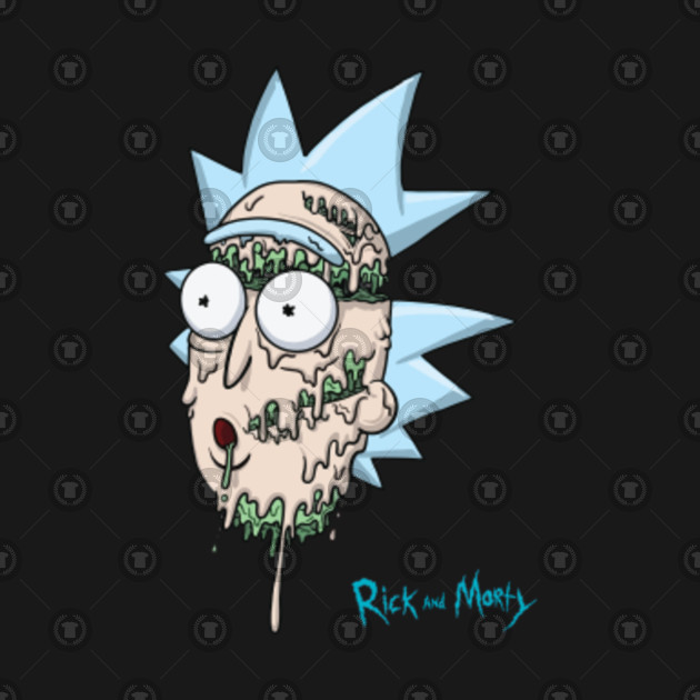 Rick And Morty Melting Rick Rick And Morty T Shirt Teepublic