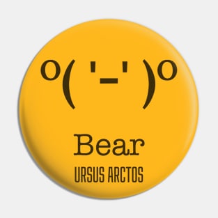 Bear emoji Pin