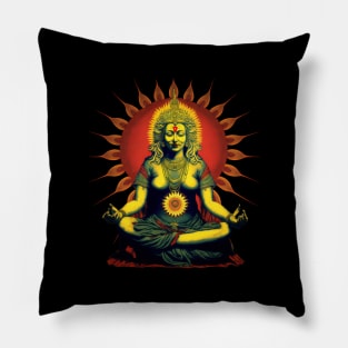 Indian Diety Hindu Spiritual Zen Buddha Pillow