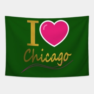 i love chicago Tapestry