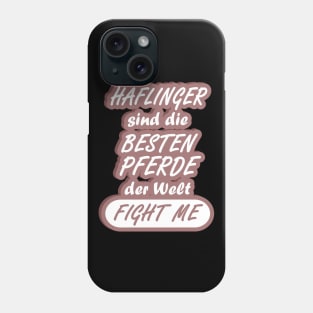 Haflinger Pfererasse Hengst Stute Reitstall Trab Phone Case