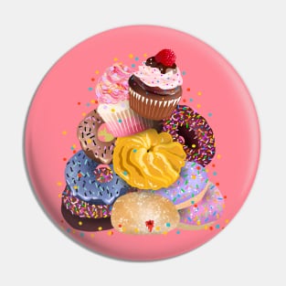 Cupcakes and Donuts Pin