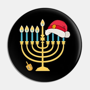 Menorah Jew Hanukkah Chanukah Christmas Gift Pin