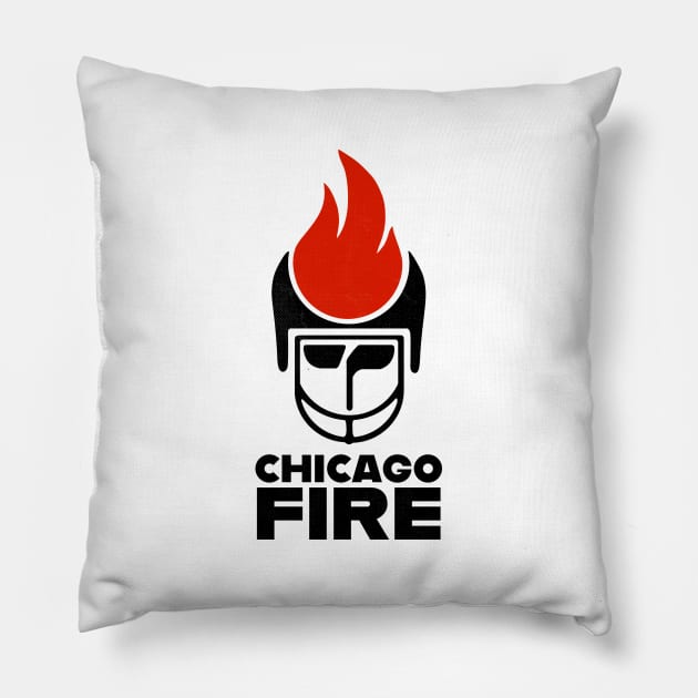 Defunct Chicago Fire Football 1974 Pillow by LocalZonly