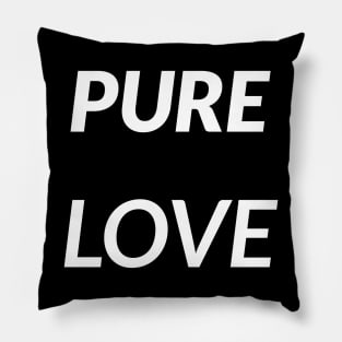 PURE LOVE, transparent background Pillow