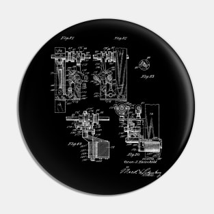 Automatic Bowling Machine Vintage Patent Drawing Pin