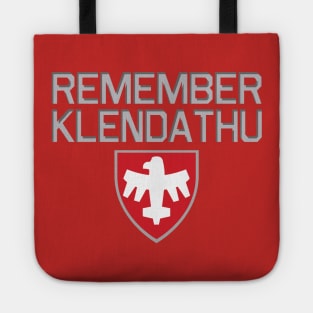 Starship Troopers Remember Klendathu Tote