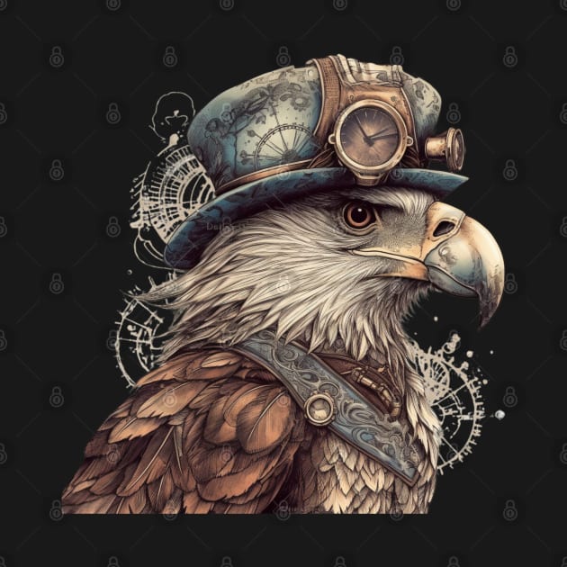 Steampunk Eagle by Chromatic Fusion Studio