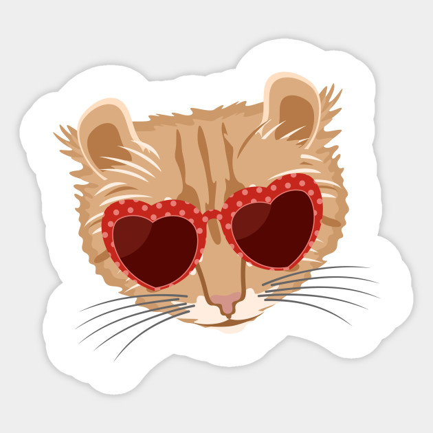 Cute Cat Wearing Sunglasses Cute Cat Wearing Sunglasses