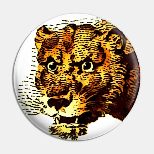 Comic and african lioness Pin