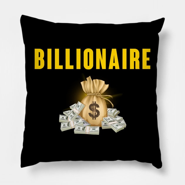 Billionaire Pillow by Claudia Williams Apparel