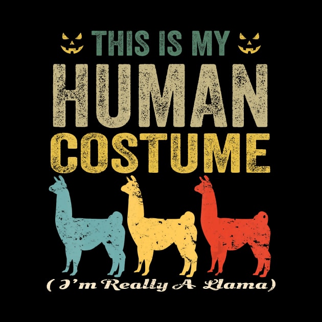 This is my human costume i'm really a llama funny halloween by Tianna Bahringer