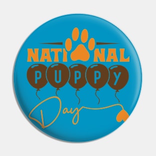 National Puppy Day Pin