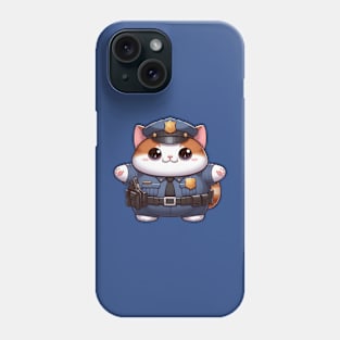 Cute Cat Policeman Phone Case