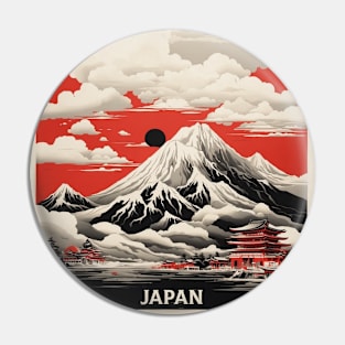 Obu Japan Vintage Poster Tourism Pin