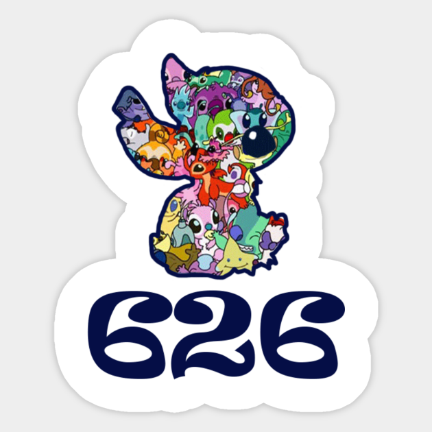 626 - Stitch - Pegatina | TeePublic MX