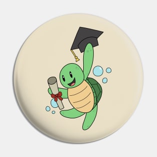 Turtle Graduation Pin