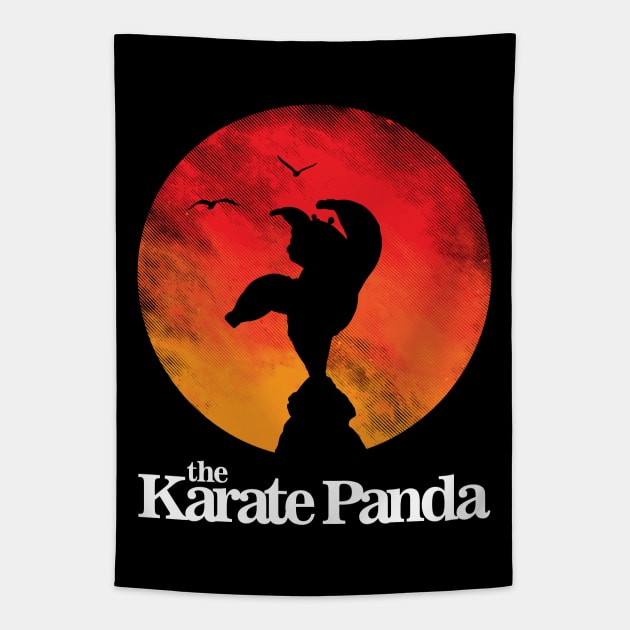 The Karate Panda Tapestry by Daletheskater