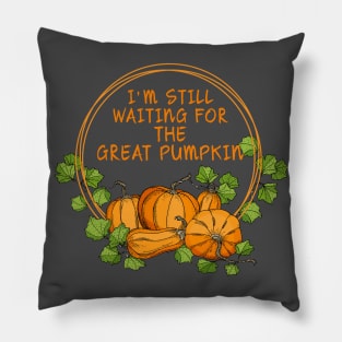 Halloween Special Great Pumpkin Quote Pillow