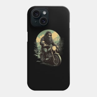 Bigfoot Riding Motorcycle Bike Rider Phone Case