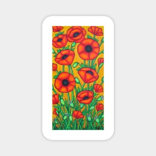 Tuscan Poppies Magnet