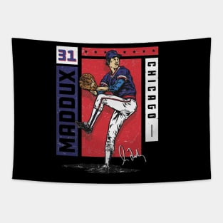 Greg Maddux Chicago Card Stat Tapestry