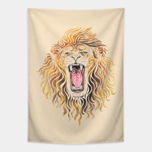 Swirly Lion Tapestry