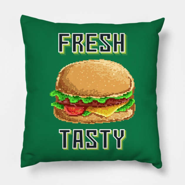 Burger Pillow by SpottydoggCreatives