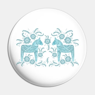 Swedish Dala Horses Pin