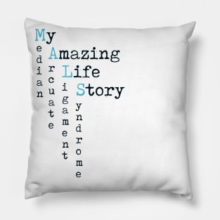 My Amazing Life Story (Black Text) Pillow