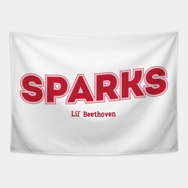 Sparks Lil' Beethoven Tapestry by PowelCastStudio