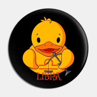 Libra Rubber Duck Pin