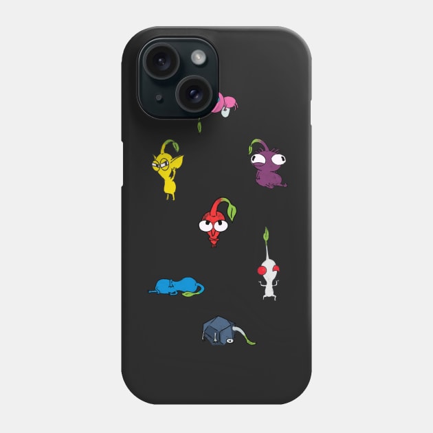 pikmin being unhinged Phone Case by artsy-Eden