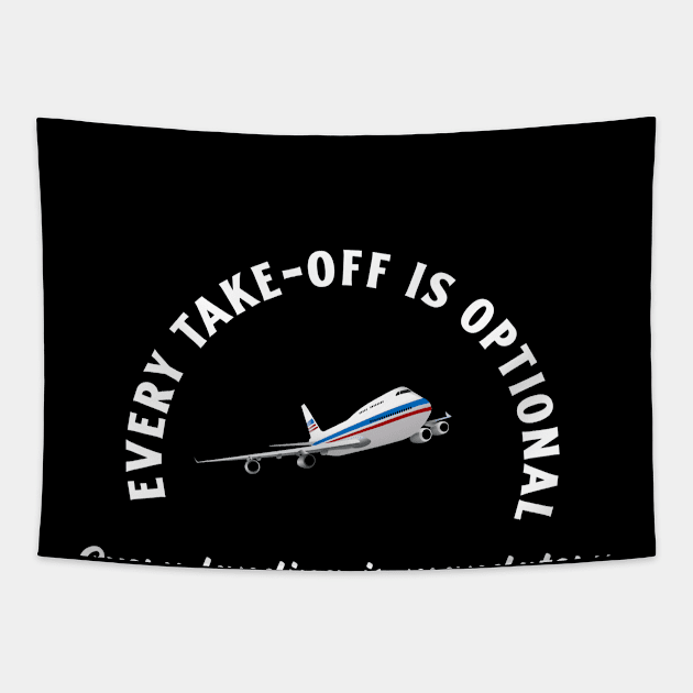 Aviation Quotes Tapestry by TheCklapStore