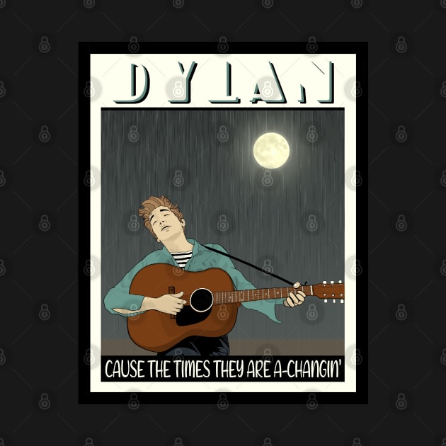 Dylan's Music Poster by Seiglan