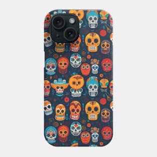 Day of the dead pattern Phone Case