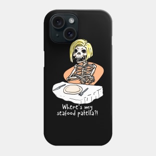 seafood patella skeleton funny Phone Case