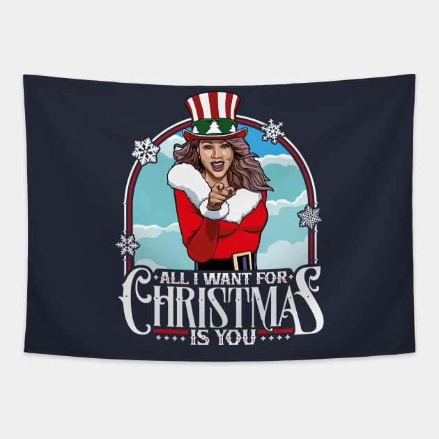 All I Want For Christmas Is You! Tapestry by RetroReview