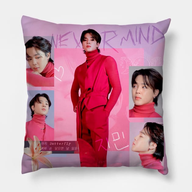 JIMIN BTS Pillow by art.deiji