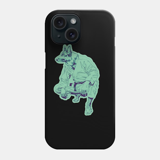 German Sheperd Sensei Phone Case by undersideland