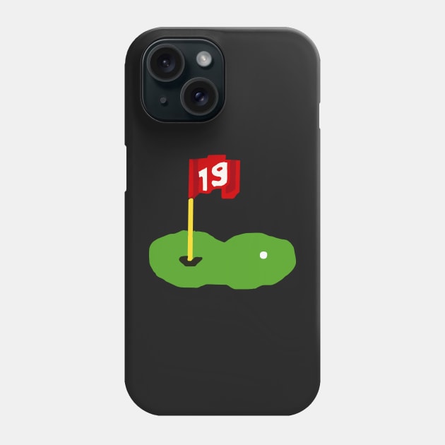 19th Hole Decal Phone Case by zsonn