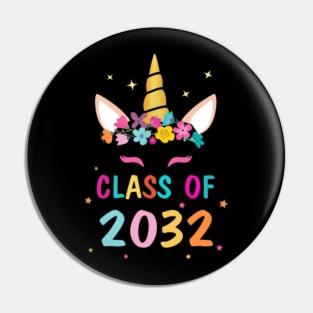 Kid Unicorn First Day Of School Class Of 2032 Pin