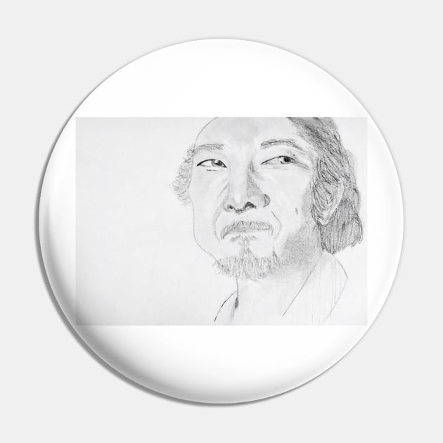 Miyagi Pin by Rawcanvas