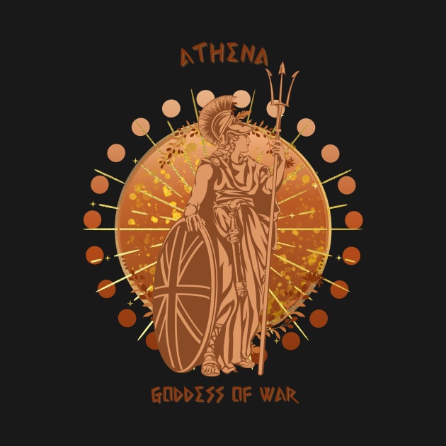 Athena goddess of wisdom and warfare by Mirksaz