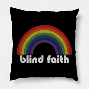 Blind Faith | Rainbow Vintage Pillow